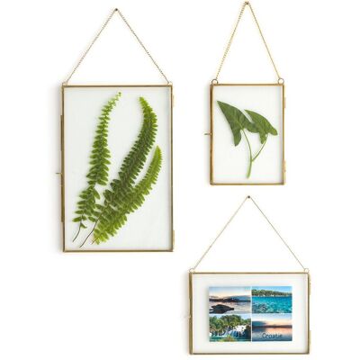 La Redoute Interieurs Σετ 3 Μεταλλικές Κορνίζες Μ21xυ31cm Κιτρινο One Size La Redoute Interieurs Σετ 3 Μεταλλικές Κορνίζες Μ21xυ31cm Κιτρινο One Size