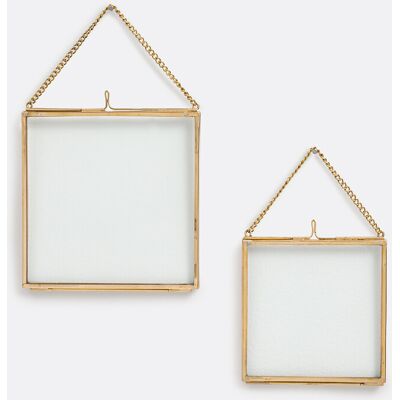 La Redoute Interieurs Σετ 2 Κορνίζες Επιτοίχιες Μ12xπ12xυ25cm Κιτρινο One Size La Redoute Interieurs Σετ 2 Κορνίζες Επιτοίχιες Μ12xπ12xυ25cm Κιτρινο One Size