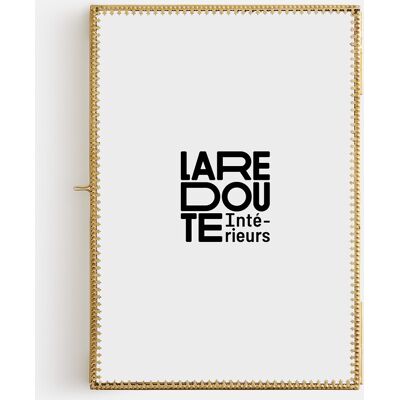 La Redoute Interieurs Κορνίζα Από Ορείχαλκο Με Μοτίβο Μπαστούνια Κιτρινο One Size La Redoute Interieurs Κορνίζα Από Ορείχαλκο Με Μοτίβο Μπαστούνια Κιτρινο One Size