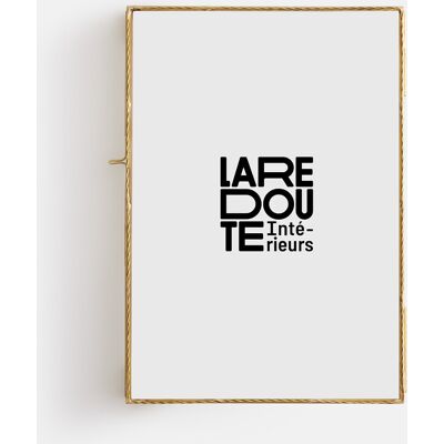 La Redoute Interieurs Κορνίζα Από Ορείχαλκο Με Στριφτό Μοτίβο Κιτρινο One Size La Redoute Interieurs Κορνίζα Από Ορείχαλκο Με Στριφτό Μοτίβο Κιτρινο One Size