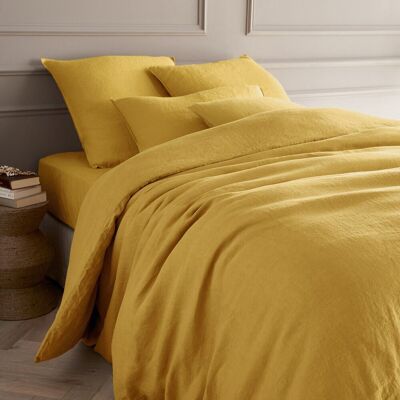 Am.Pm Παπλωματοθήκη Από Προπλυμένο Λινό 240x220 Cm Κιτρινο 240x220 Cm Am.Pm Παπλωματοθήκη Από Προπλυμένο Λινό 240x220 Cm Κιτρινο 240x220 Cm