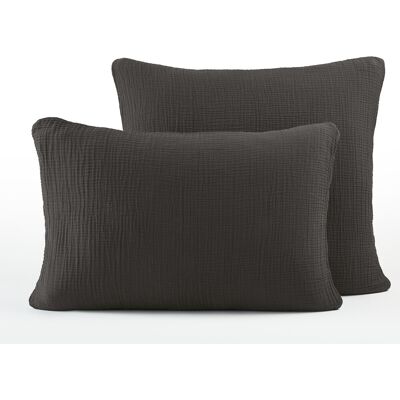 Am.Pm Μαξιλαροθήκη Από Βαμβακερή Γάζα 50x70 Cm Γκρι 65x65 Cm, 50x70 Cm Am.Pm Μαξιλαροθήκη Από Βαμβακερή Γάζα 50x70 Cm Γκρι 65x65 Cm, 50x70 Cm