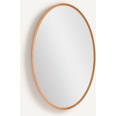 Am.Pm Οβάλ Καθρέφτης Από Μασίφ Δρυ Μ80xπ80cm Μπεζ One Size Am.Pm Οβάλ Καθρέφτης Από Μασίφ Δρυ Μ80xπ80cm Μπεζ One Size