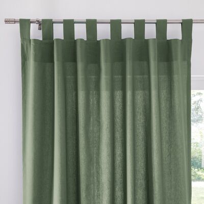 La Redoute Interieurs Βαμβακερή Κουρτίνα Με Θηλιές 180x135 Cm Πρασινο 180x135 Cm, 220x135 Cm La Redoute Interieurs Βαμβακερή Κουρτίνα Με Θηλιές 180x135 Cm Πρασινο 180x135 Cm, 220x135 Cm
