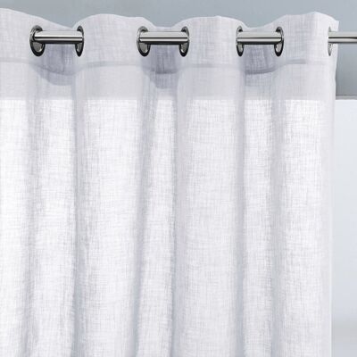 LA REDOUTE INTERIEURS Λευκό πανί με εφέ λινό με οπές - Κουρτίνα LA REDOUTE INTERIEURS Λευκό πανί με εφέ λινό με οπές - Κουρτίνα