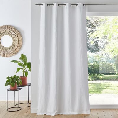 LA REDOUTE INTERIEURS Μαύρη κουρτίνα από λινό με OEKO-TEX 100 LA REDOUTE INTERIEURS Μαύρη κουρτίνα από λινό με OEKO-TEX 100