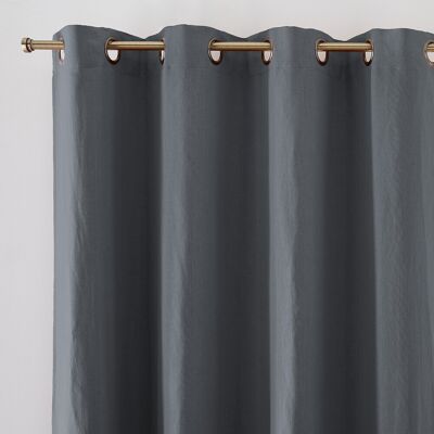 Αδιαφανής λινός κουρτίνα από Redoute Interiors - 220x135cm - Σκοτάδι Αδιαφανής λινός κουρτίνα από Redoute Interiors - 220x135cm - Σκοτάδι