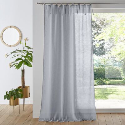 La Redoute Interieurs Κουρτίνα Με Φιογκάκια 350x140 Cm Γκρι 350x140 Cm La Redoute Interieurs Κουρτίνα Με Φιογκάκια 350x140 Cm Γκρι 350x140 Cm
