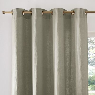 La Redoute Interieurs Κουρτίνα Από Λινό Με Καψούλια 250x140 Cm Πρασινο 250x140 Cm, 300x140 Cm, 350x140 Cm La Redoute Interieurs Κουρτίνα Από Λινό Με Καψούλια 250x140 Cm Πρασινο 250x140 Cm, 300x140 Cm, 350x140 Cm