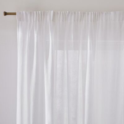 La Redoute Interieurs Κουρτίνα Από Πολυεστέρα Και Λινό 180x135 Cm Λευκο 260x135 Cm, 180x135 Cm, 350x135 Cm La Redoute Interieurs Κουρτίνα Από Πολυεστέρα Και Λινό 180x135 Cm Λευκο 260x135 Cm, 180x135 Cm, 350x135 Cm