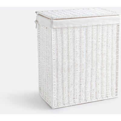 La Redoute Interieurs Διπλό Καλάθι Απλύτων Μ27xπ46xυ55cm Λευκο One Size La Redoute Interieurs Διπλό Καλάθι Απλύτων Μ27xπ46xυ55cm Λευκο One Size