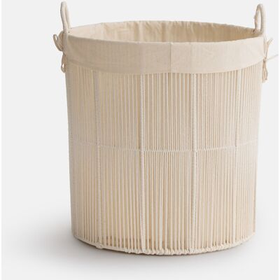 La Redoute Interieurs Καλάθι Απλύτων Από Βαμβάκι Μ42xπ42xυ53cm Λευκο One Size La Redoute Interieurs Καλάθι Απλύτων Από Βαμβάκι Μ42xπ42xυ53cm Λευκο One Size