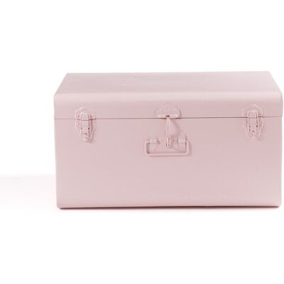 La Redoute Interieurs Μεταλλικό Μπαούλο Π57cm Ροζ One Size La Redoute Interieurs Μεταλλικό Μπαούλο Π57cm Ροζ One Size