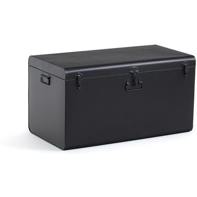 La Redoute Interieurs Μεταλλικό Μπαούλο Xxl Μ45xπ85xυ45cm Μαυρο One Size La Redoute Interieurs Μεταλλικό Μπαούλο Xxl Μ45xπ85xυ45cm Μαυρο One Size