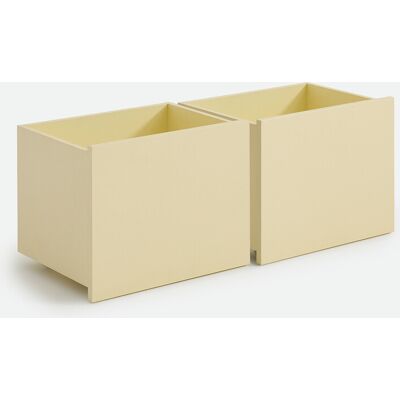 La Redoute Interieurs Σετ 2 Συρταριέρες Με Ροδάκια Υ37cm Κιτρινο One Size La Redoute Interieurs Σετ 2 Συρταριέρες Με Ροδάκια Υ37cm Κιτρινο One Size