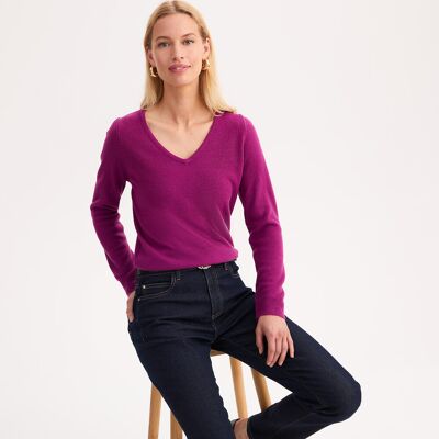 Anne Weyburn Λεπτό Πλεκτό Με V Λαιμόκοψη Ροζ 42/44, 46/48, 50/52, 38/40, 34/36, 54/56 Anne Weyburn Λεπτό Πλεκτό Με V Λαιμόκοψη Ροζ 42/44, 46/48, 50/52, 38/40, 34/36, 54/56