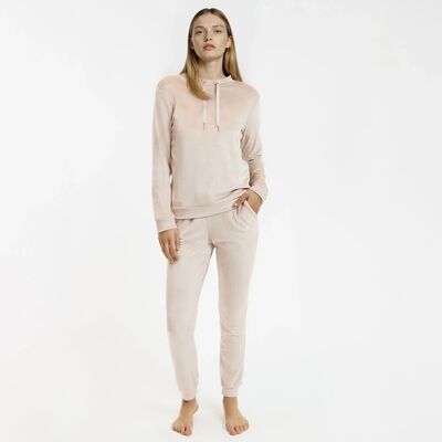 Anne Weyburn Βελουτέ Πιτζάμα Μπεζ 38/40, 42/44, 34/36, 50/52 Anne Weyburn Βελουτέ Πιτζάμα Μπεζ 38/40, 42/44, 34/36, 50/52