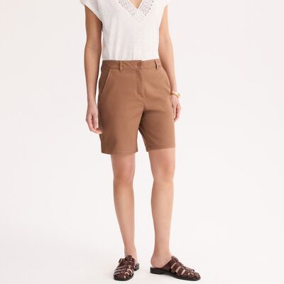 Anne Weyburn Σορτς Chino Από Ελαστικό Βαμβάκι Καφε 42, 38, 40, 44, 46, 48, 50, 36, 52 Anne Weyburn Σορτς Chino Από Ελαστικό Βαμβάκι Καφε 42, 38, 40, 44, 46, 48, 50, 36, 52
