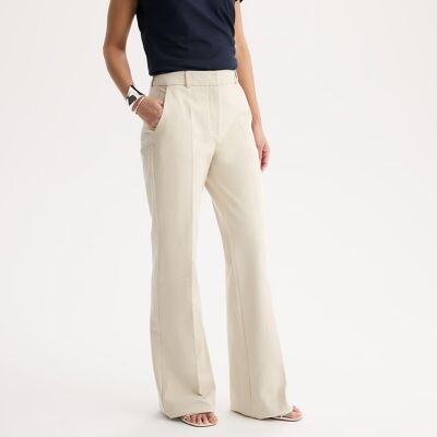 Anne Weyburn Παντελόνι Σε Σιλουέτα Bootcut Από Stretch Βαμβάκι Μπεζ 40, 48, 46, 38, 42, 44, 50, 52 Anne Weyburn Παντελόνι Σε Σιλουέτα Bootcut Από Stretch Βαμβάκι Μπεζ 40, 48, 46, 38, 42, 44, 50, 52