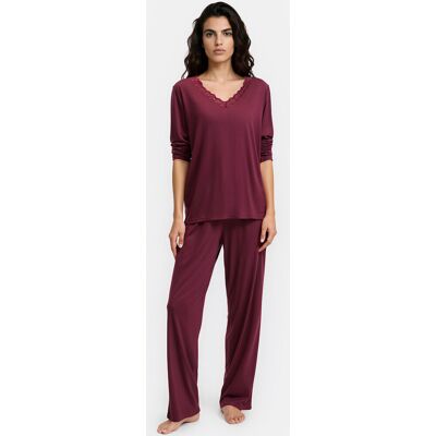 Anne Weyburn Πιτζάμα Με Μακριά Μανίκια Από Τζέρσεϊ Βισκόζης Κοκκινο Large Anne Weyburn Πιτζάμα Με Μακριά Μανίκια Από Τζέρσεϊ Βισκόζης Κοκκινο Large