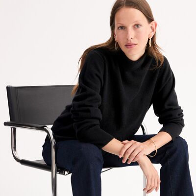 Anne Weyburn Πουλόβερ Από Κασμίρι Με Λαιμό Ζιβάγκο Μαυρο Large Anne Weyburn Πουλόβερ Από Κασμίρι Με Λαιμό Ζιβάγκο Μαυρο Large