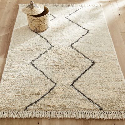 Χαλί από μαλλί Nyborg της La Redoute - Στυλ Μπαρόμπερ - 120x180cm Χαλί από μαλλί Nyborg της La Redoute - Στυλ Μπαρόμπερ - 120x180cm