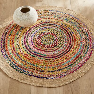 Am.Pm Χαλί Από Γιούτα Και Βαμβάκι Δ150 Εκ. One Size Μ150xπ150cm Διαφορα Χρωματα One Size Am.Pm Χαλί Από Γιούτα Και Βαμβάκι Δ150 Εκ. One Size Μ150xπ150cm Διαφορα Χρωματα One Size