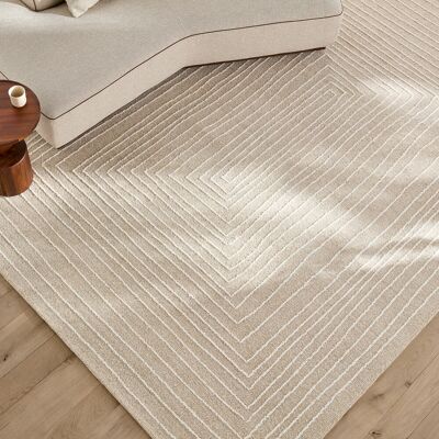 Am.Pm Χαλί Xl Χειροποίητο Με Κεντημένο Μαλλί 240x330 Cm Μπεζ 240x330 Cm Am.Pm Χαλί Xl Χειροποίητο Με Κεντημένο Μαλλί 240x330 Cm Μπεζ 240x330 Cm