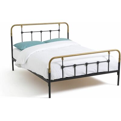 LA REDOUTE INTERIEURS Μεταλλικό κρεβάτι Asper - 140x190/160x200 - Μαύρο - Κρεβάτι LA REDOUTE INTERIEURS Μεταλλικό κρεβάτι Asper - 140x190/160x200 - Μαύρο - Κρεβάτι