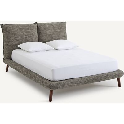 Am.Pm Κρεβάτι 100% Λινό Διπλό Μ177xπ230xυ106cm Μαυρο 160x200 Cm, 180x200 Cm Am.Pm Κρεβάτι 100% Λινό Διπλό Μ177xπ230xυ106cm Μαυρο 160x200 Cm, 180x200 Cm
