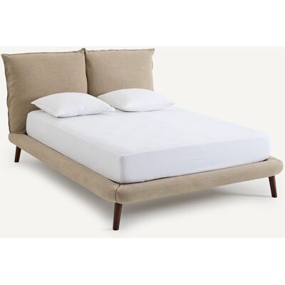 Am.Pm Κρεβάτι 100% Λινό Διπλό Μ177xπ230xυ106cm Μπεζ 160x200 Cm, 180x200 Cm Am.Pm Κρεβάτι 100% Λινό Διπλό Μ177xπ230xυ106cm Μπεζ 160x200 Cm, 180x200 Cm