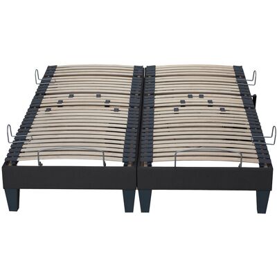 La Redoute Interieurs Ηλεκτρικό Κρεβάτι Με Τάβλες 2x80x200cm Γκρι 2x80x200cm, 2x90x200cm La Redoute Interieurs Ηλεκτρικό Κρεβάτι Με Τάβλες 2x80x200cm Γκρι 2x80x200cm, 2x90x200cm
