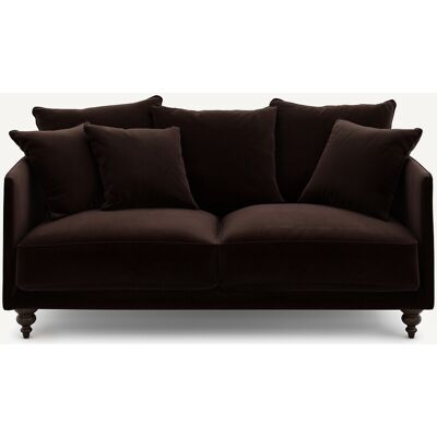 Am.Pm Καναπές Από Βελούδο Μ105xπ178xυ93cm Καφε 3 Θέσεις Am.Pm Καναπές Από Βελούδο Μ105xπ178xυ93cm Καφε 3 Θέσεις