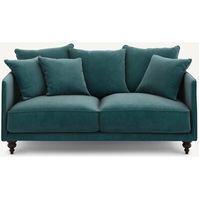 Am.Pm Καναπές Από Βελούδο Μ105xπ178xυ93cm Μπλε 3 Θέσεις Am.Pm Καναπές Από Βελούδο Μ105xπ178xυ93cm Μπλε 3 Θέσεις