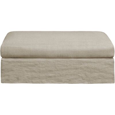 Am.Pm Υποπόδιο Από Χοντρό Λινό Stonewashed Μ55xπ110xυ45cm Μπεζ One Size Am.Pm Υποπόδιο Από Χοντρό Λινό Stonewashed Μ55xπ110xυ45cm Μπεζ One Size