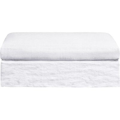 Am.Pm Υποπόδιο Από Χοντρό Λινό Stonewashed Μ55xπ110xυ45cm Λευκο One Size Am.Pm Υποπόδιο Από Χοντρό Λινό Stonewashed Μ55xπ110xυ45cm Λευκο One Size