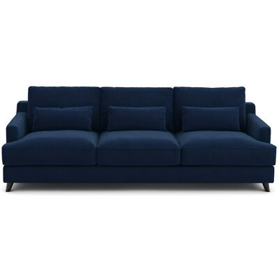 Am.Pm Καναπές Από Βελούδο Μ100xπ197xυ83cm Μπλε 3 Θέσεις, 4 Θέσεις Am.Pm Καναπές Από Βελούδο Μ100xπ197xυ83cm Μπλε 3 Θέσεις, 4 Θέσεις