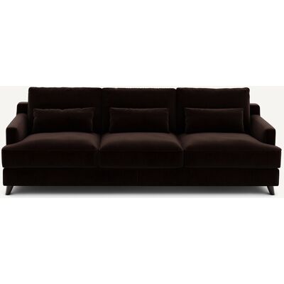Am.Pm Καναπές Από Βελούδο Μ100xπ197xυ83cm Καφε 3 Θέσεις, 4 Θέσεις Am.Pm Καναπές Από Βελούδο Μ100xπ197xυ83cm Καφε 3 Θέσεις, 4 Θέσεις