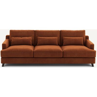 Am.Pm Καναπές Από Βελούδο Μ100xπ197xυ83cm Καφε 4 Θέσεις, 3 Θέσεις Am.Pm Καναπές Από Βελούδο Μ100xπ197xυ83cm Καφε 4 Θέσεις, 3 Θέσεις