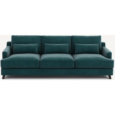Am.Pm Καναπές Από Βελούδο Μ100xπ197xυ83cm Μπλε 3 Θέσεις, 4 Θέσεις Am.Pm Καναπές Από Βελούδο Μ100xπ197xυ83cm Μπλε 3 Θέσεις, 4 Θέσεις
