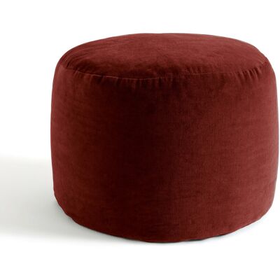 La Redoute Interieurs Βελούδινο Πουφ Velvet Κοκκινο One Size La Redoute Interieurs Βελούδινο Πουφ Velvet Κοκκινο One Size