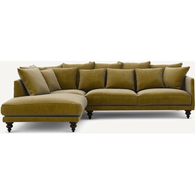 Am.Pm Γωνιακός Καναπές Από Βελούδο Μ206xπ279xυ93cm Πρασινο Δεξιός, Αριστερός Am.Pm Γωνιακός Καναπές Από Βελούδο Μ206xπ279xυ93cm Πρασινο Δεξιός, Αριστερός
