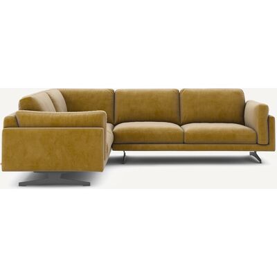 Am.Pm Γωνιακός Καναπές Από Βελούδο Μ227xπ289xυ82cm Καφε Δεξιός, Αριστερός Am.Pm Γωνιακός Καναπές Από Βελούδο Μ227xπ289xυ82cm Καφε Δεξιός, Αριστερός