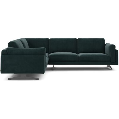 Am.Pm Γωνιακός Καναπές Από Βελούδο Μ227xπ289xυ82cm Πρασινο Δεξιός, Αριστερός Am.Pm Γωνιακός Καναπές Από Βελούδο Μ227xπ289xυ82cm Πρασινο Δεξιός, Αριστερός