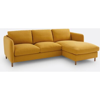 La Redoute Interiors Loméo Γωνιακό καναπέ - Βαμβάκι-Λινό - Κίτρινο La Redoute Interiors Loméo Γωνιακό καναπέ - Βαμβάκι-Λινό - Κίτρινο
