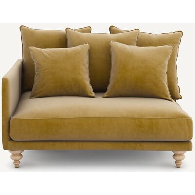 Am.Pm Μισός Καναπές Από Βελούδο Μ105xπ132xυ93cm Καφε Αριστερός, Δεξιός Am.Pm Μισός Καναπές Από Βελούδο Μ105xπ132xυ93cm Καφε Αριστερός, Δεξιός