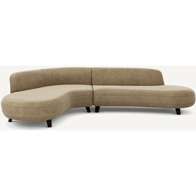 Am.Pm Γωνιακός Καναπές Από Βελούδο Stonewashed Μ183xπ277xυ75cm Γκρι Δεξιός, Αριστερός Am.Pm Γωνιακός Καναπές Από Βελούδο Stonewashed Μ183xπ277xυ75cm Γκρι Δεξιός, Αριστερός