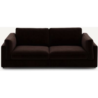 Am.Pm Πτυσσόμενος Καναπές Από Βελούδο Μ99xπ213xυ89cm Καφε 3 Θέσεις Am.Pm Πτυσσόμενος Καναπές Από Βελούδο Μ99xπ213xυ89cm Καφε 3 Θέσεις