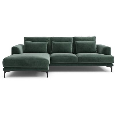 Am.Pm Γωνιακός Καναπές Από Βελούδο Μ149xπ258xυ83cm Πρασινο Δεξιός, Αριστερός Am.Pm Γωνιακός Καναπές Από Βελούδο Μ149xπ258xυ83cm Πρασινο Δεξιός, Αριστερός
