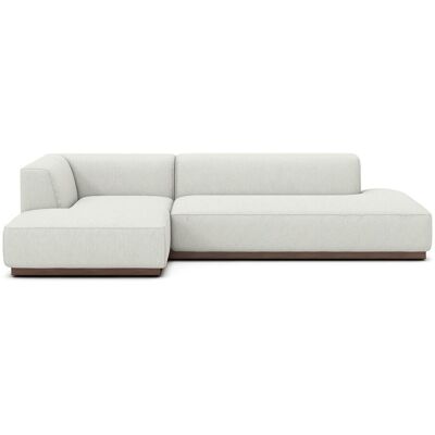 Am.Pm Γωνιακός Καναπές Xl Από Σερζ Ύφασμα Μ152xπ282xυ67cm Λευκο Δεξιός, Αριστερός Am.Pm Γωνιακός Καναπές Xl Από Σερζ Ύφασμα Μ152xπ282xυ67cm Λευκο Δεξιός, Αριστερός